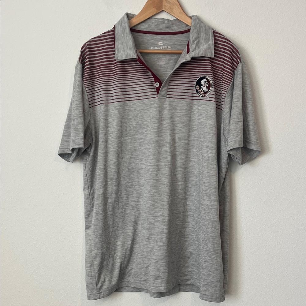 FLORIDA STATE FSU Gray Golf Polo